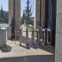 Barrier system with ID card reader for student and staff entrances