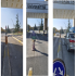 Barrier system with label and plate reader for guest vehicle entrances