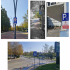 Security alerts throughout the campus and road bumps for pedestrian and vehicle safety.